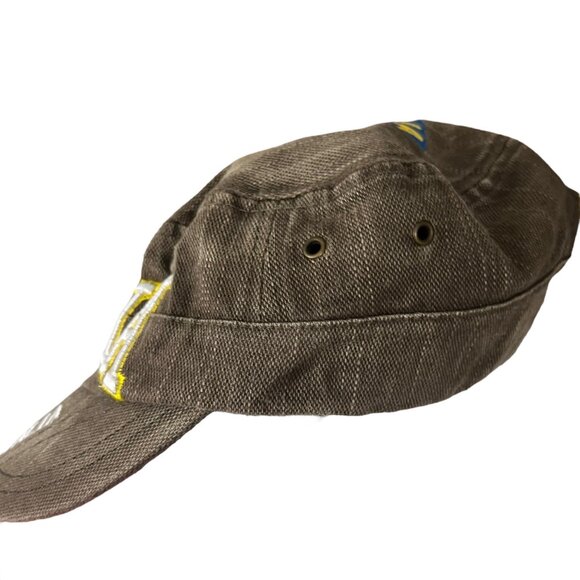 Vintage Italia Embroidered Brown Cap With Adjustable Strap - Picture 6 of 9